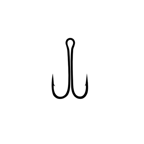 Крючок двойной KOI Short Double Hook Size 4 Black Nickel 10шт