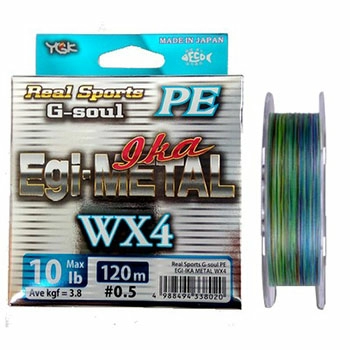 Плетеный шнур YGK G-Soul PE 1.0 Egi-Metal  150м 7,4кг 0.165мм (Мультиколор) 