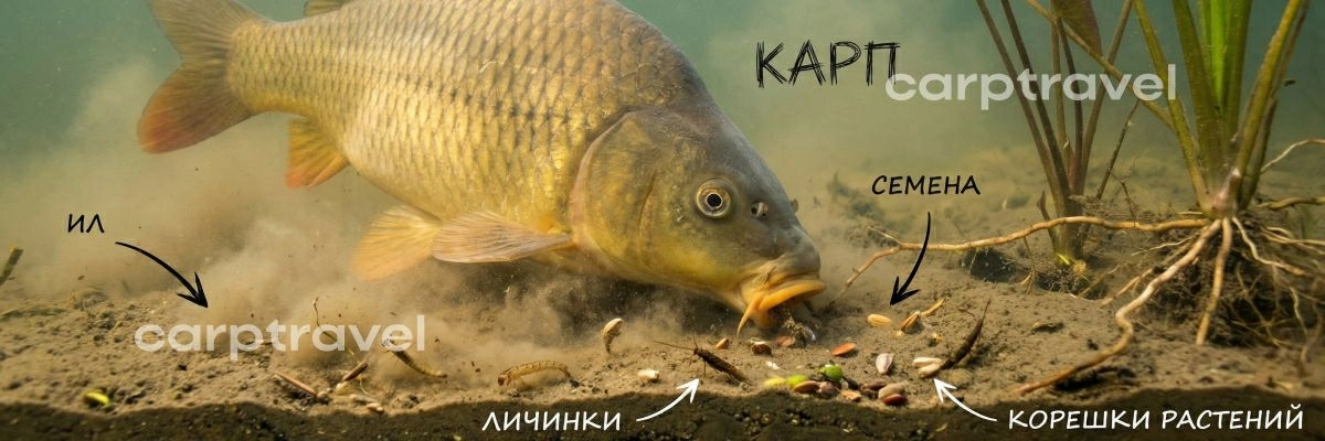 Поведение карпа на кормовом пятне Поведение карпа на кормовом пятне
