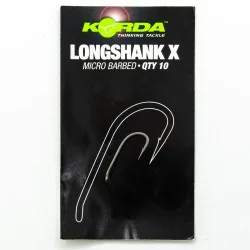 Крючки Korda Long Shank-X  Size 8 Тефлон 