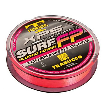 Леска Trabucco T-Force XPS Surf Fluoro Power  300м 11,92кг/0,307мм (Розовая) 