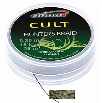 Повод. мат. без оболочки Climax CULT Hunters Braid  20м 25lb/0,25мм (Camo) 
