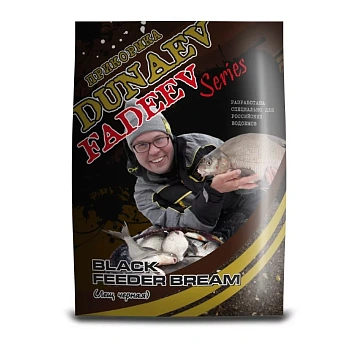 Прикормка фидерная Dunaev - Fadeev Feeder Bream Black 1 кг (Фидер лещ черный) 
