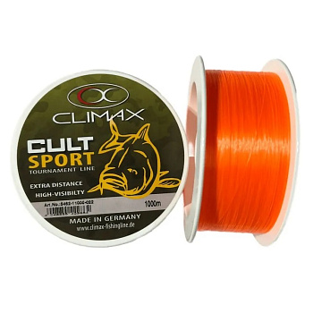 Леска Climax CULT Sport   1000м 5,8кг/0,25мм (Оранжевая) 