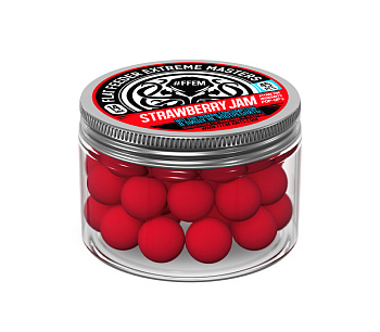 Бойлы плавающие FFEM Baits   Strawberry Jam 14мм 50 г (Земляника) 
