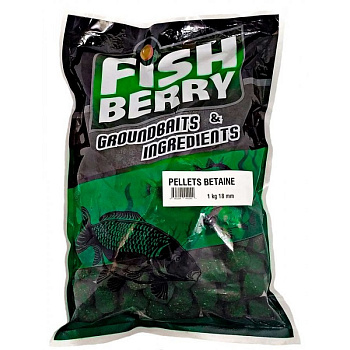 Пеллетс Fishberry  Betaine 18мм 1 кг (Бетаин)  Твёрдый Зеленый