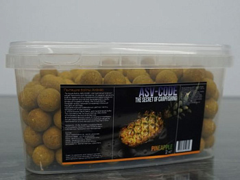Бойлы пылящие ASV-Code  Pineapple 24мм 2 кг (Ананас) 