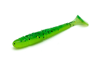Силиконовая приманка Виброхвост Lucky John Pro Series Tioga 3.9in(100мм) съедоб (T18 ElectricMinnow)