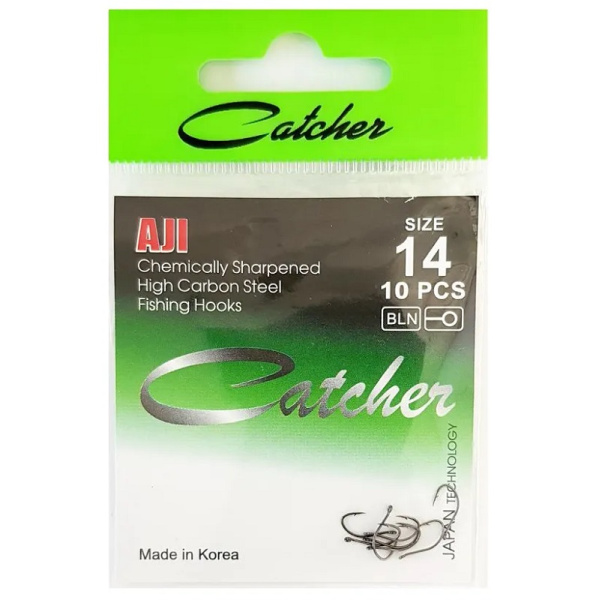 Крючки Catcher AJI Size 14 Черный никель