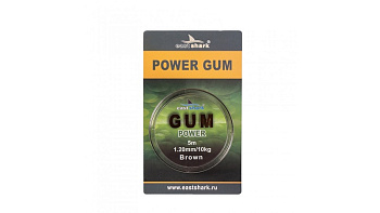 Резина для фидерной оснастки EastShark Power Gum  8м /0,8 мм (Brown) 