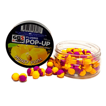 Бойлы плавающие GBS Baits   Honey Plum 10мм 50 г (Медовая Слива) 