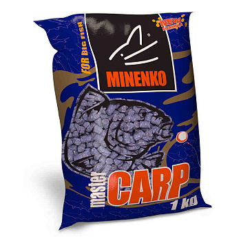Пеллетс Minenko Master Carp Fish meal 10мм 1 кг (Рыбная мука)   Темный