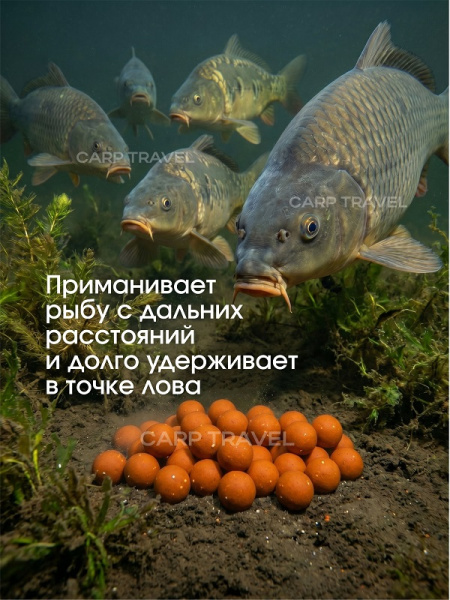 Бойлы тонущие Carptravel насадочные Citrus 14мм 100 г (Цитрус) 4