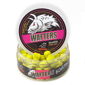 Бойлы нейтральные Minenko WAFTERS DUMBELLS  Pineapple 11х14мм 70 г (Ананас) 