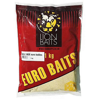 Базовый микс Lion Baits  серии EURO Base mix EURO boilies 1 кг (Натуральный) 