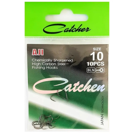 Крючки Catcher AJI Size 10 Черный никель 1
