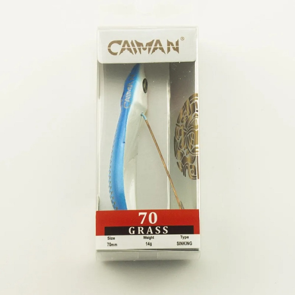 Блесна незацепляйка Caiman Grass 70 мм 14гр. color 049 латунь 4