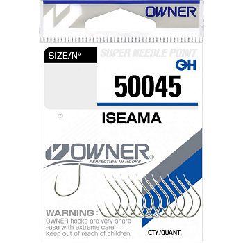 Крючки с лопаткой Owner ISEAMA nickel 50045 Size 14  