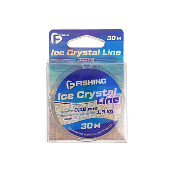 Леска зимняя F-Fishing Ice Crystal Line  30м 1,9 кг/0,12мм (Прозрачный) 