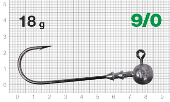 Джиг-головка Long Power NLP-1110  Nautilus Size 9/0 18гр 2 шт. (Серый) Не разборная
