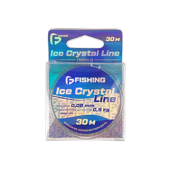Леска зимняя F-Fishing Ice Crystal Line  30м 0,9кг/0,08мм (Прозрачный) 