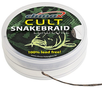 Ледкор без сердечника Climax Cult SnakeBraid 40lb 10м Silt (Ил)