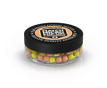 Бойлы плавающие FFEM Baits   Banana Toffee 8мм 25 г (Банан - карамель) 