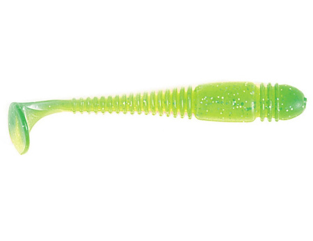 Силиконовая приманка Виброхвост Lucky John Pro Series Tioga съедоб T18 ElectricMinnow