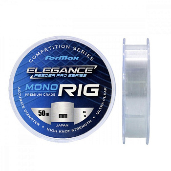 Поводочная леска Elegance Feeder Mono Rig  50м 2,39кг/0,153мм (Прозрачный) 