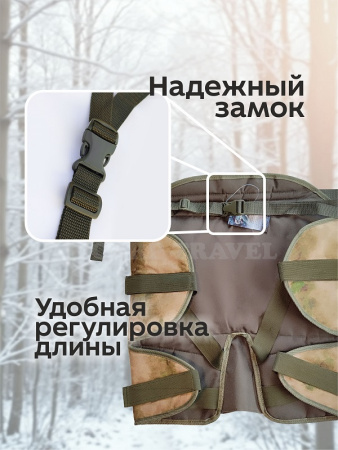 Сидушка туристическая (размер универсальный) Carptravel (цв. Мох) 7