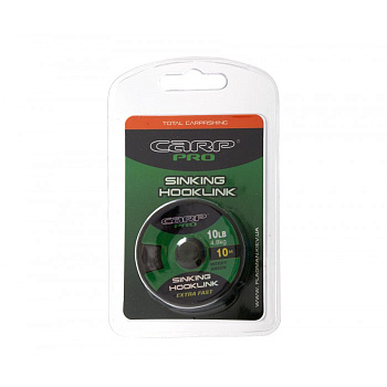 Повод. мат. без оболочки Carp Pro Sinking Hooklink  10м 10lb/ (Weedy Green) 