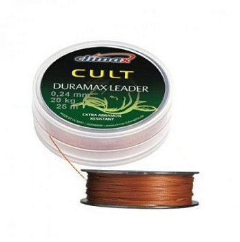 Плетеный шок лидер Climax CULT Duramax Leader  20м /0,30мм (Коричневый) 