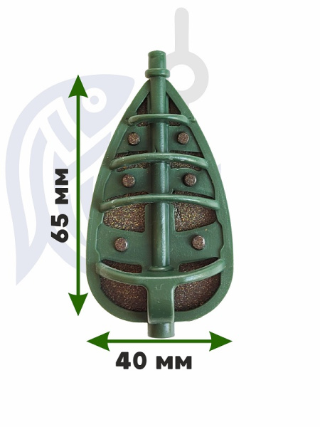 Набор неоснащенных кормушек Вектор 6 шт без пресс формы Tackle Fish Flat Method  100г