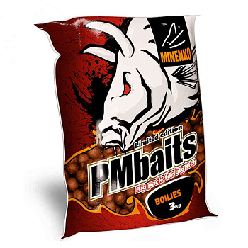 Бойлы тонущие Minenko PMbaits прикормочные Mandarine juice 24мм 3 кг (Мандариновый сок) 