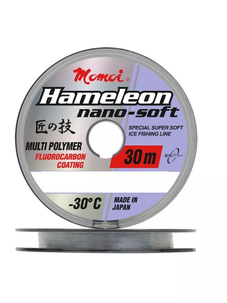 Леска Momoi Nano-soft winter  30м 1,2кг 0,105мм (Прозрачный) 