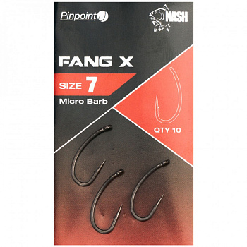 Крючки Nash Pinpoint Fang X Size 2 Тефлон 