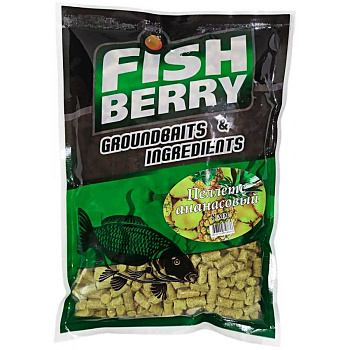 Пеллетс Fishberry Быстрорастворимый Pinapple 8мм 1 кг (Ананас)   Желтый
