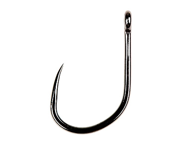 Крючки с колечком Owner Carp Iseama BL w/eye BC Size 10 Черный никель безбородые