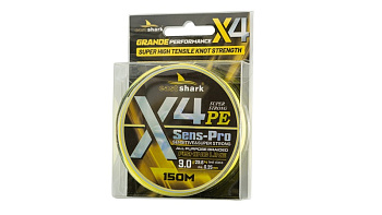 Плетеный шнур EastShark Sens-Pro  150м 23,6кг/0,25мм (Желтый) 