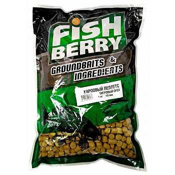 Пеллетс Fishberry Carp pellets Tiger Nut 10мм 1 кг (Тигровый орех )   Желтый