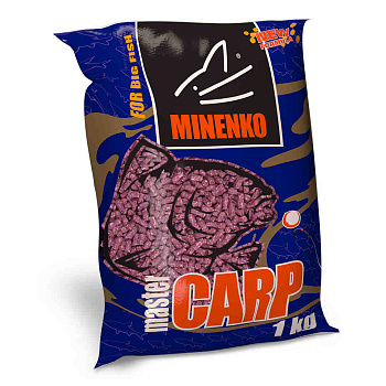 Пеллетс Minenko Master Carp Hemp 5мм 1 кг (Конопля)   Зеленый