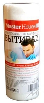 Салфетка для уборки в рулоне Master House 20*22