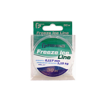 Леска зимняя F-Fishing Freeze Ice Line  30м 1,15 кг/0,117мм (Прозрачный) 