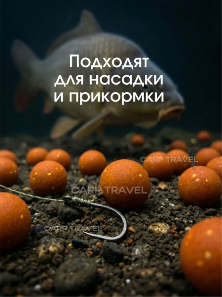 Бойлы тонущие Carptravel насадочные Tiger Nut  14мм 100 г (Тигровый Орех) 4