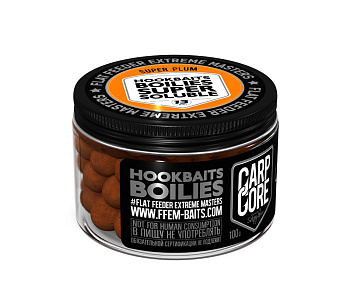 Бойлы пылящие FFEM Baits насадочные Super Soluble Boilies Super Plum 13мм 100 г (Супер Слива) 