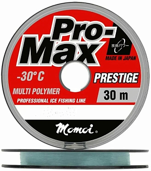 Леска зимняя Momoi Pro-Max Prestige  30м 2,2кг/0,135мм (Прозрачный) 