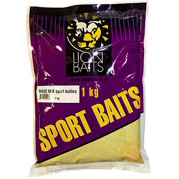 Базовый микс Lion Baits  серии SPORT BASE MIX sport boilies 1 кг (Натуральный) 
