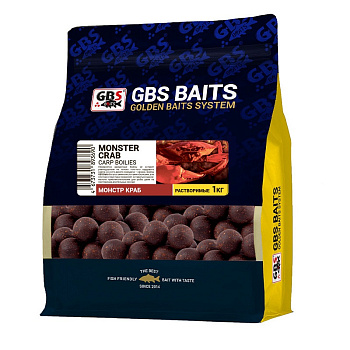 Бойлы пылящие GBS Baits  Monster Crab 24мм 1 кг (Монстр Краб) 