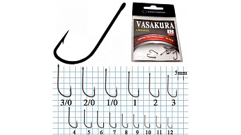 Крючки с колечком EastShark New Vasakura Crystal Size 12  