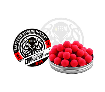 Бойлы плавающие FFEM Baits   Cranberry N-Butyric 10мм 25 г (Клюква) 